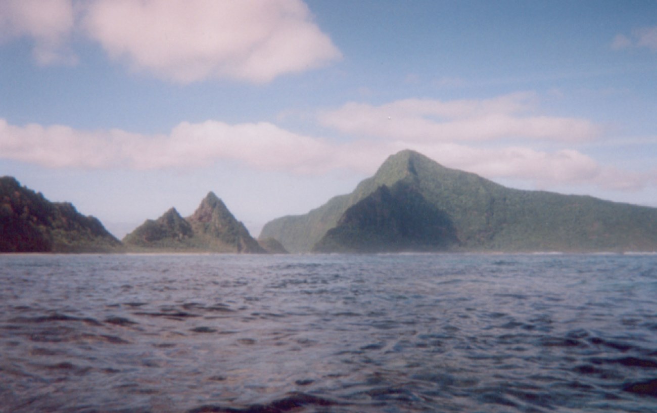 national park of american samoa@10x ocean with islands in distance