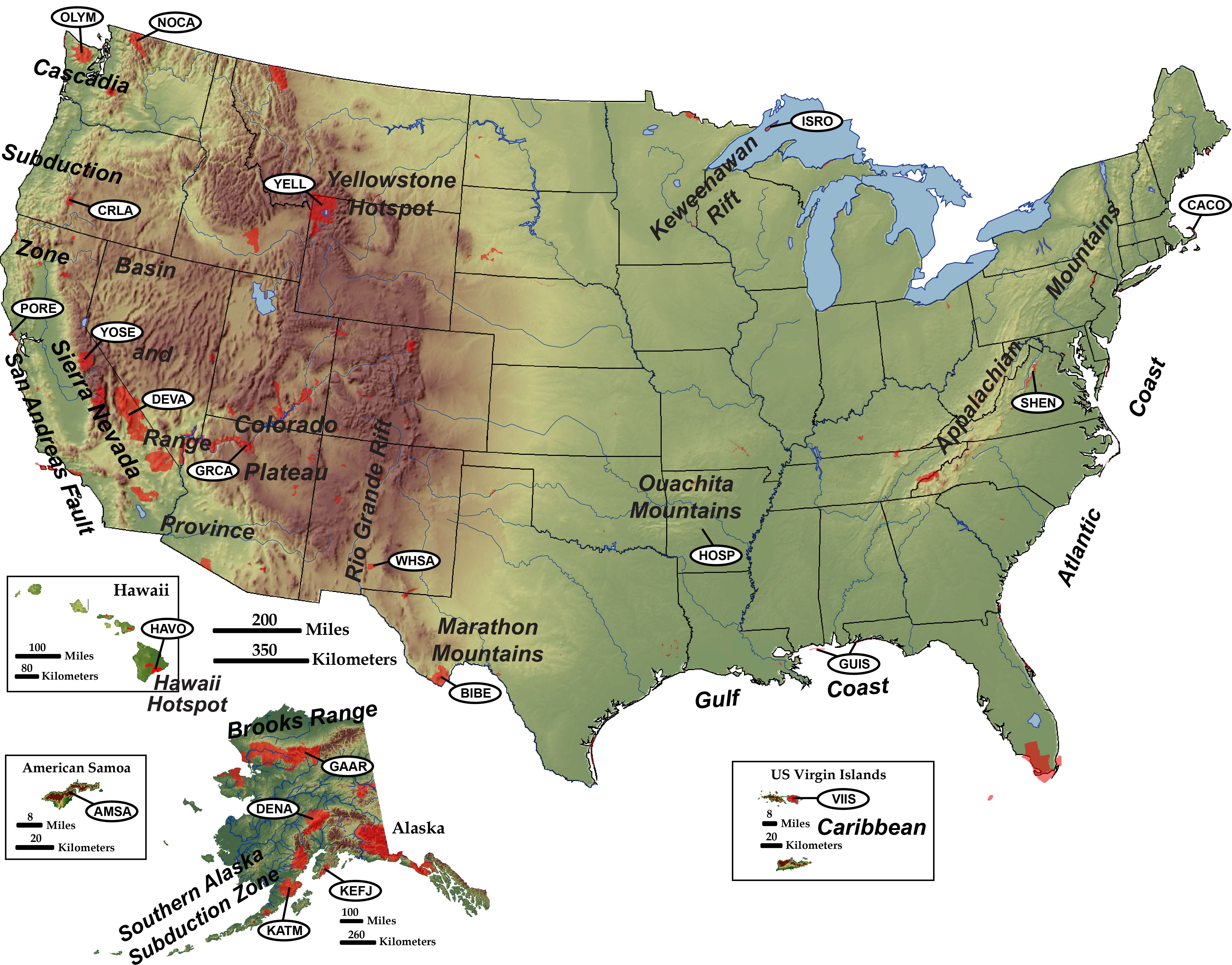Tectonic Plates Map United States Plate Tectonics & Our National Parks   Geology (U.S. National Park 
