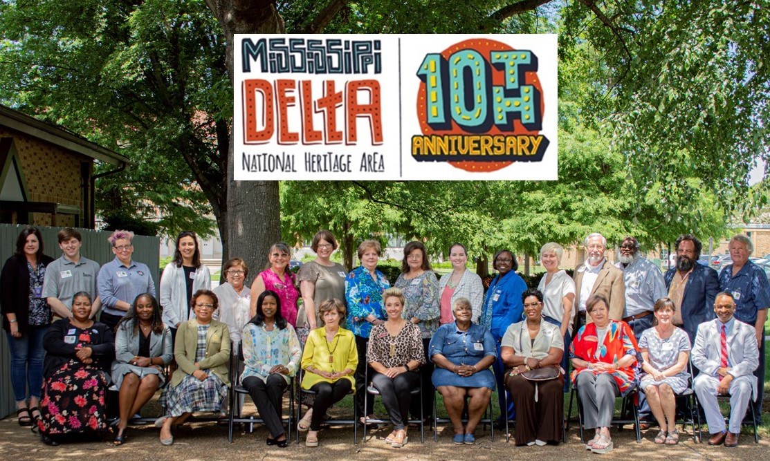 More than two dozen recipients of the Mississippi Delta NHA Grant Program 2019 pose for a photo