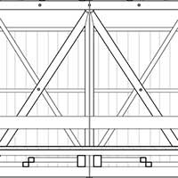 Measured drawing detail of Eldean Bridge (example of Long truss)