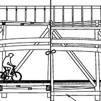 Click to see the full measured drawing of Gilpin's Falls Covered Bridge (example of Burr-arch truss) Measured drawing detail of Gilpin's Falls Covered Bridge