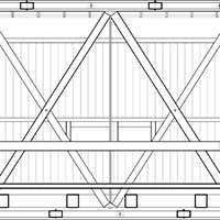 Measured drawing detail of Pine Bluff Bridge (Howe truss)
