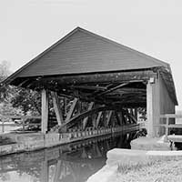 B&W photo of Duck Creek Aqueduct