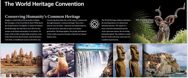 An image of the front page of the new World Heritage brochure.
