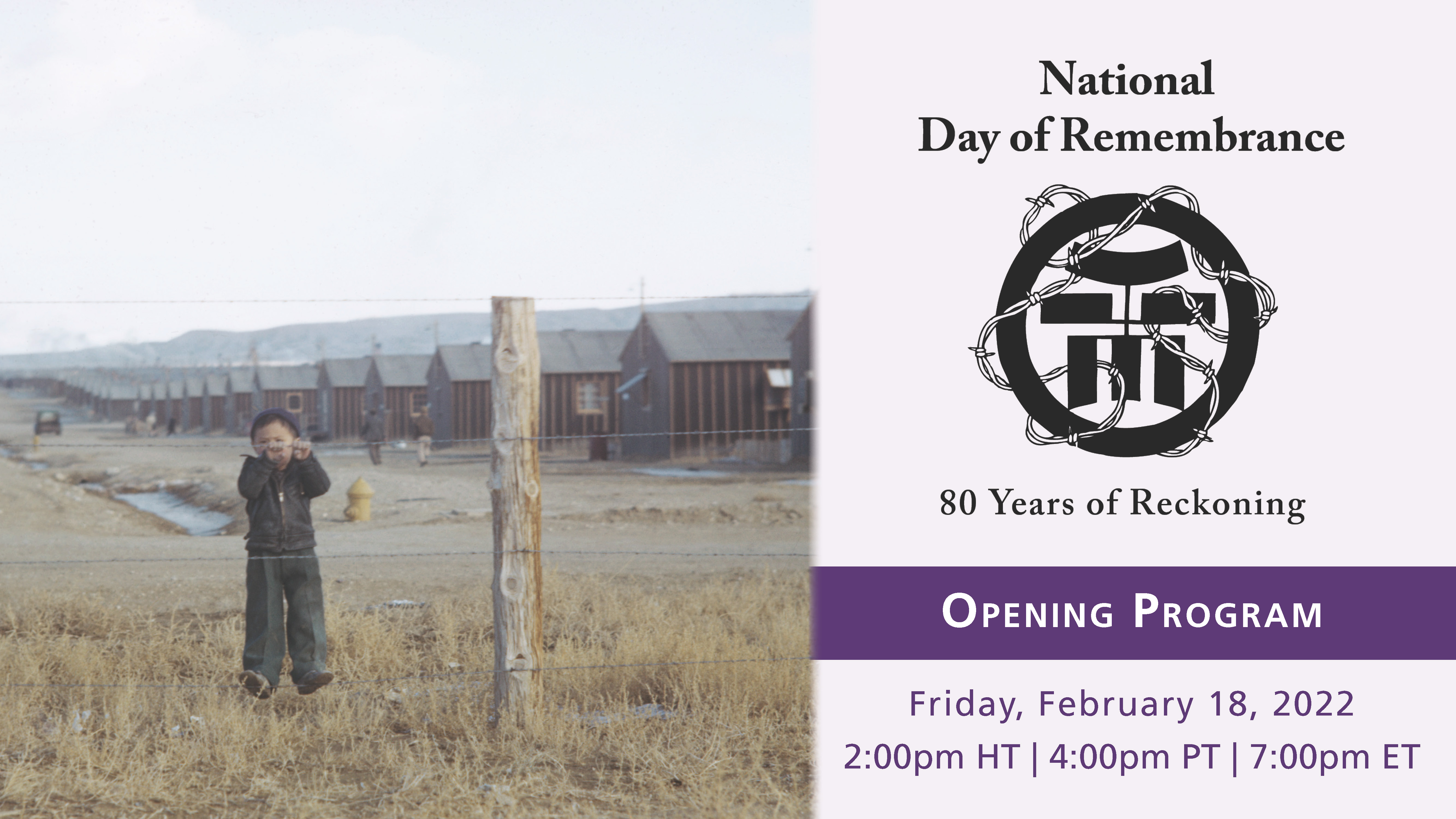 Day of Remembrance Japanese American Confinement (U.S. National Park