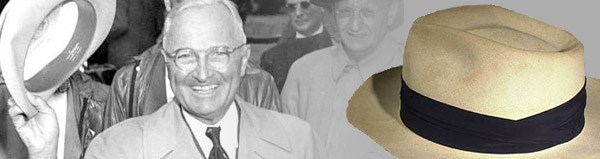 Harry S Truman and Panama Hat