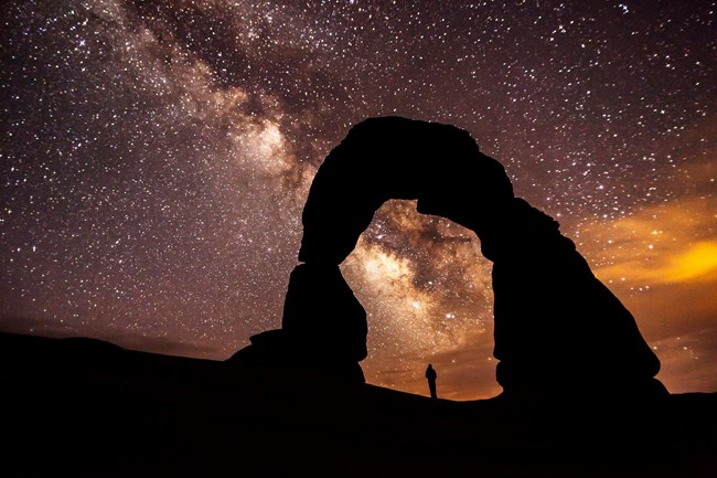 Milky Way over Delicate Arch at Arches National Park