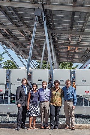 ESPC solar PV carport at the National Mall and Memorial Parks maintenance yard