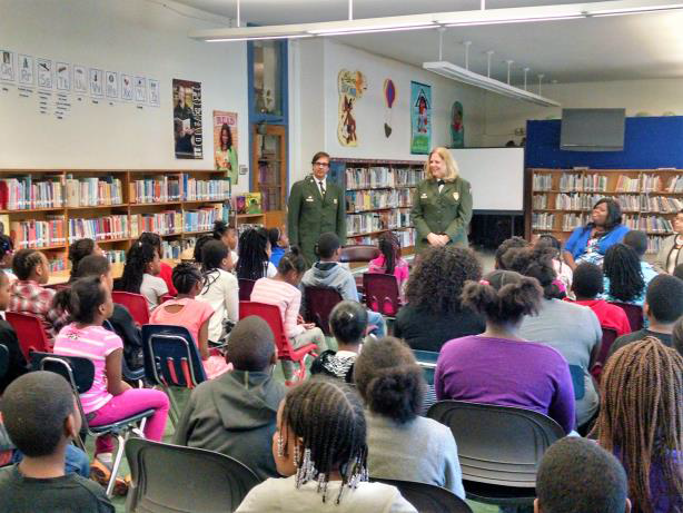 D.Director O'Dell with Students