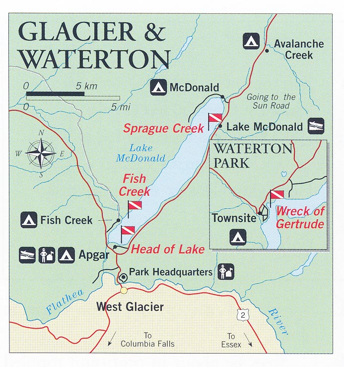 Glacier National Park Map - United States Map