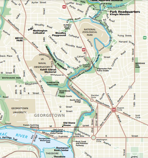 Rock Creek Fishing Access Map Fishing In Rock Creek Park (U.s. National Park Service)