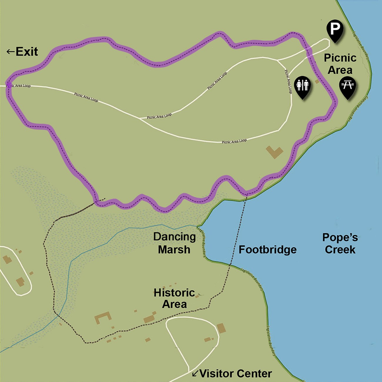 Nature Trail highlighted Map