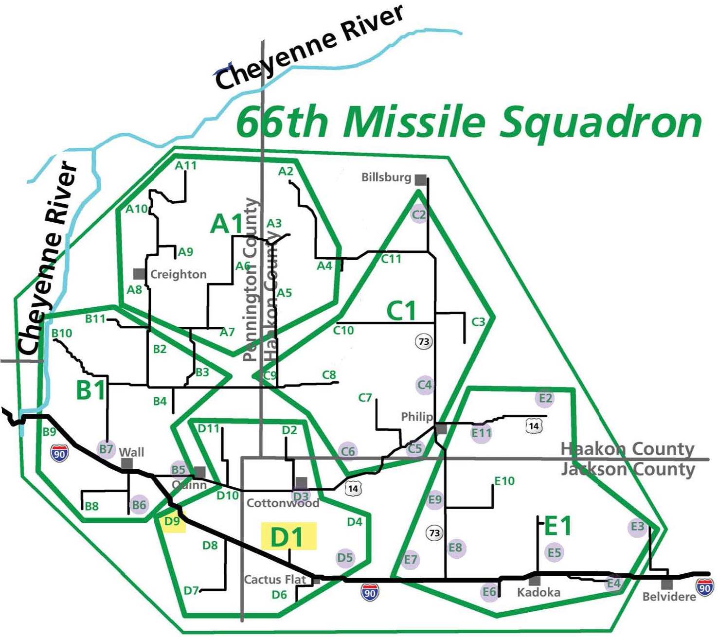 nuclear missile silo locations