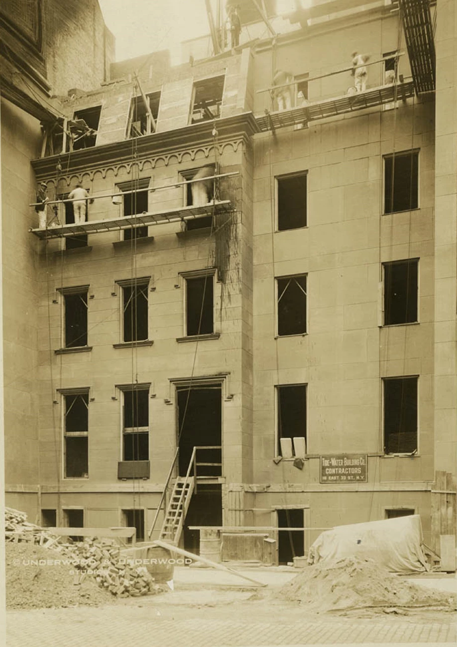 Historic image of brownstone Image of 26 and 28 E. 20th st.