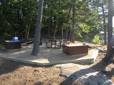 A renovated campsite