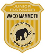 Waco Mammoth National Monument junior ranger badge