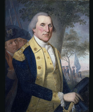 General George Washington Reviews Patriot Colonial Stock Photo 176519252