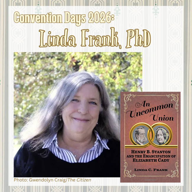 Portrait of the Author Linda Franks, with an inset image of the cover of her book.