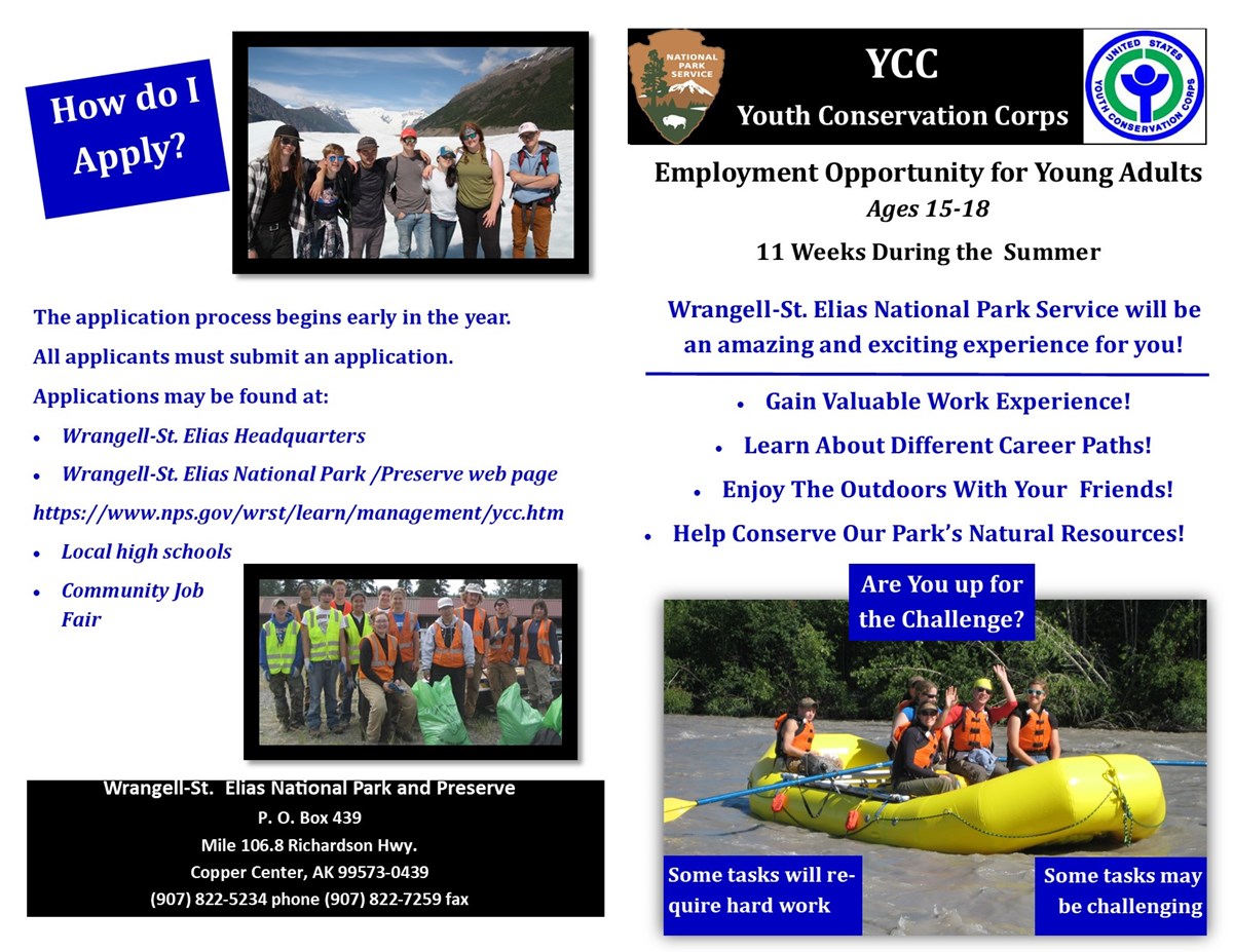 Youth Conservation Corps (YCC) - Wrangell - St Elias National Park ...