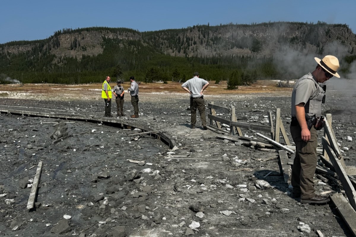 Biscuit Basin in Yellowstone National Park temporarily closed due to hydrothermal explosion - Yellowstone National Park (U.S. National Park Service)