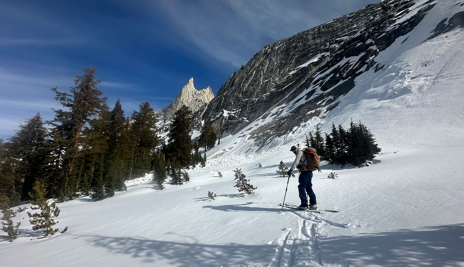 Avalanche on west facing slope near Eichorn Pinnacle on January 2, 2025.