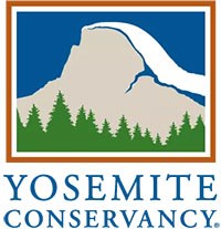 Yosemite Conservancy logo with a drawing of Half Dome