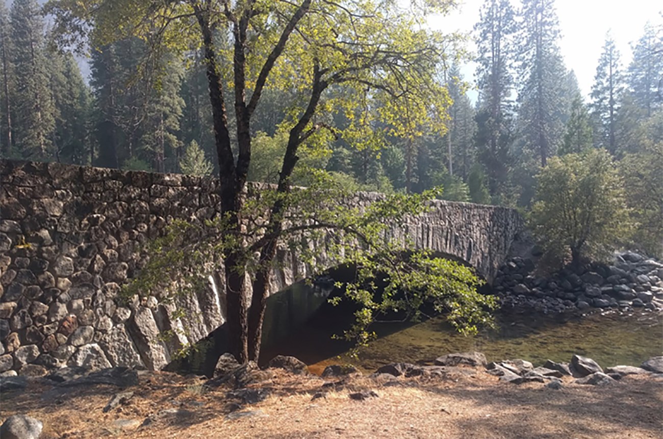 Sugarpine Bridge in Yosemite Valley.