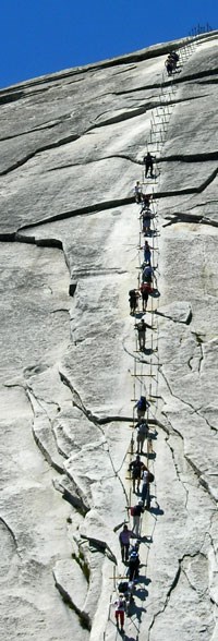 Half Dome Post-Rock Fall Conditions: One Year Later