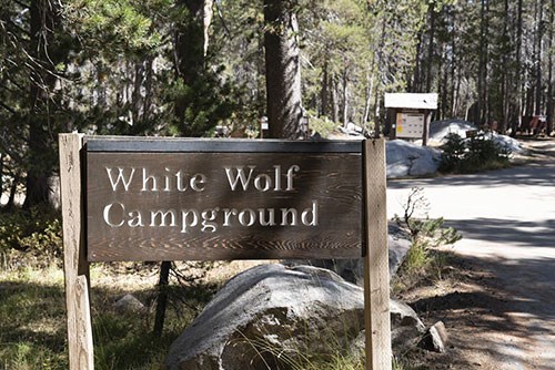 Image of campground sign at White Wolf