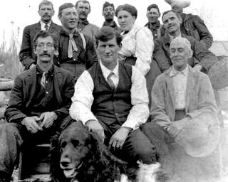Frank Slaven with Group of men (no date)