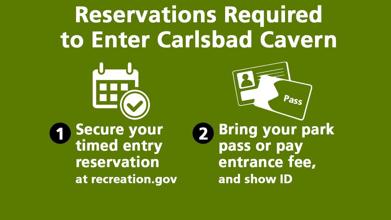 Reservations required to enter cavern.