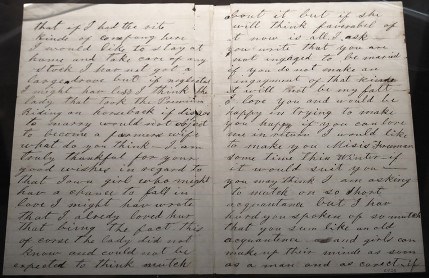 Letter written by Daniel Freeman to Agnes Suiter